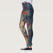Boheemse veren en bloemen leggings (Links)