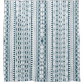 Boheemse Versiering 30122020 Blauw Douchegordijn (Voorkant)