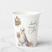 Boheemse Victoriaanse Trouwjurk Theebruidspartij Papieren Bekers (Achterkant)