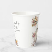 Boheemse Victoriaanse Trouwjurk Theebruidspartij Papieren Bekers (Links)