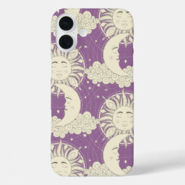 Boheemse Violette Dromen iPhone 16 Plus Hoesje
