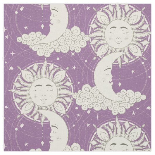 Boheemse Violette Dromen Stof (Swatch)