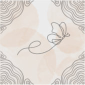 Boheemse vlinder ontwerp op sticker (Voorkant)