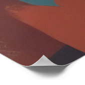 Boheemse vrouwelijke illustratie poster (Hoek)