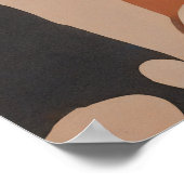 Boheemse vrouwelijke illustratie poster (Hoek)