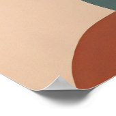 Boheemse vrouwelijke illustratie poster (Hoek)