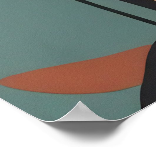 Boheemse vrouwelijke illustratie poster (Hoek)