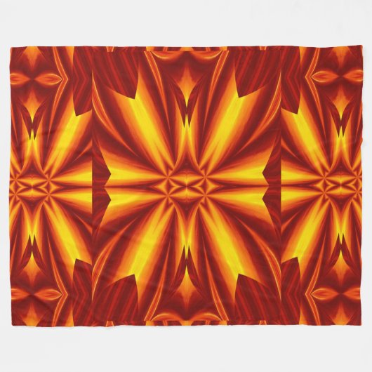 Boheemse vuurbloemen 102 fleece deken (Voorkant (Horizontaal))