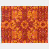 Boheemse Vuurbloemen 137 Fleece Deken (Voorkant (Horizontaal))
