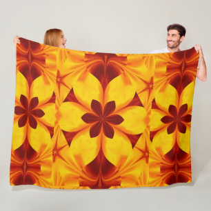Boheemse vuurbloemen 45 fleece deken