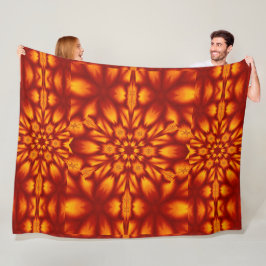 Boheemse vuurbloemen 73 fleece deken