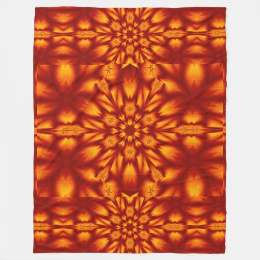 Boheemse vuurbloemen 73 fleece deken (Voorkant)