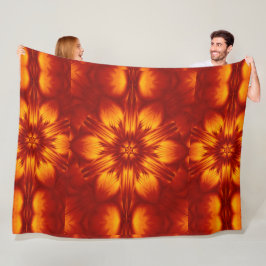 Boheemse vuurbloemen 74 fleece deken