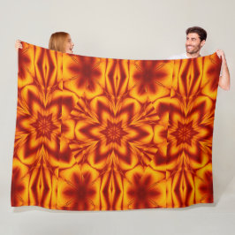 Boheemse vuurbloemen 76 fleece deken