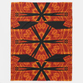 Boheemse vuurbloemen 80 fleece deken (Voorkant)