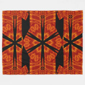 Boheemse vuurbloemen 80 fleece deken (Voorkant (Horizontaal))