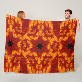 Boheemse vuurbloemen 81 fleece deken