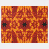 Boheemse vuurbloemen 81 fleece deken (Voorkant (Horizontaal))