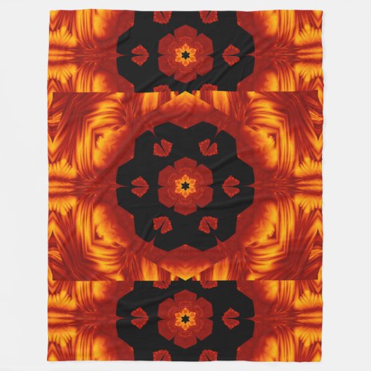 Boheemse vuurbloemen 82 fleece deken (Voorkant)