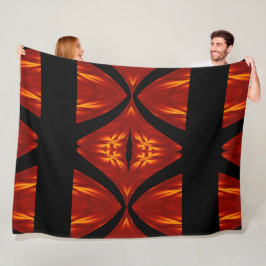 Boheemse vuurbloemen 83 fleece deken