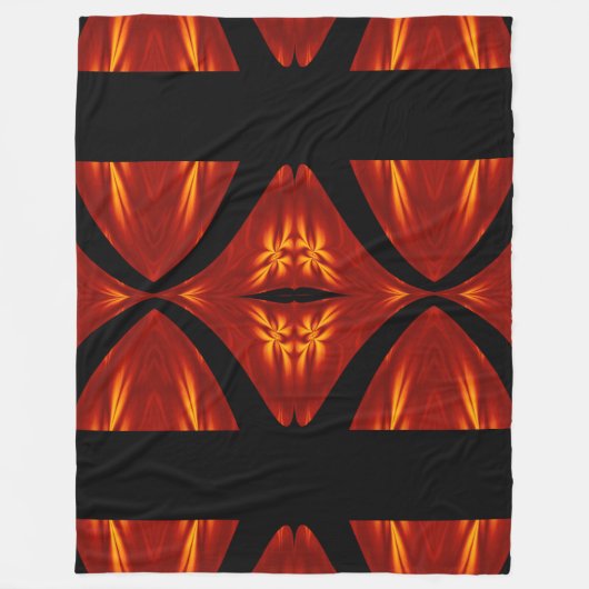 Boheemse vuurbloemen 83 fleece deken (Voorkant)