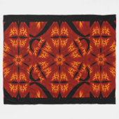 Boheemse vuurbloemen 84 fleece deken (Voorkant (Horizontaal))