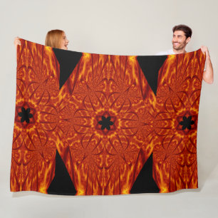 Boheemse Vuurbloemen 85 Fleece Deken