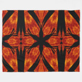 Boheemse Vuurbloemen 86 Fleece Deken (Voorkant (Horizontaal))
