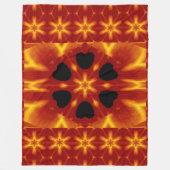 Boheemse vuurbloemen 87 fleece deken (Voorkant)
