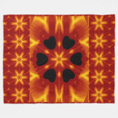Boheemse vuurbloemen 87 fleece deken (Voorkant (Horizontaal))