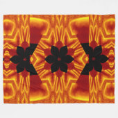Boheemse vuurbloemen 88 fleece deken (Voorkant (Horizontaal))