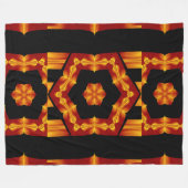 Boheemse Vuurbloemen 90 Fleece Deken (Voorkant (Horizontaal))