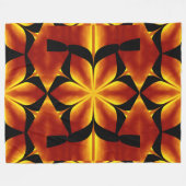 Boheemse Vuurbloemen 91 Fleece Deken (Voorkant (Horizontaal))