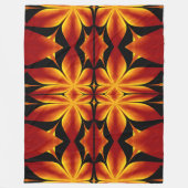 Boheemse Vuurbloemen 92 Fleece Deken (Voorkant)