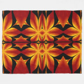 Boheemse Vuurbloemen 92 Fleece Deken (Voorkant (Horizontaal))