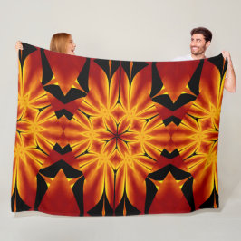 Boheemse Vuurbloemen 93 Fleece Deken