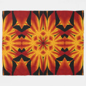 Boheemse Vuurbloemen 93 Fleece Deken (Voorkant (Horizontaal))