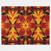 Boheemse Vuurbloemen 94 Fleece Deken (Voorkant (Horizontaal))