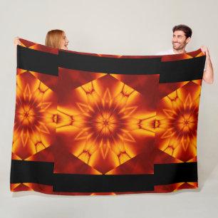 Boheemse Vuurbloemen 95 Fleece Deken