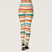  Boheemse Waterverf Gestreept (1) Leggings (Achterkant)