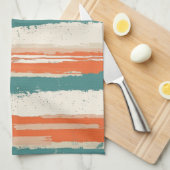  Boheemse Waterverf Gestreept (2) Theedoek (Quarter Fold)