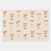 Boheemse Waterverf Kerst Inpakpapier Vel (Voorkant 3)