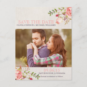 Boheemse Waterverf Skull Save the Date