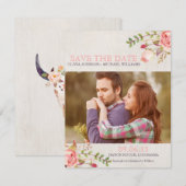 Boheemse Waterverf Skull Save the Date (Voorkant / Achterkant)