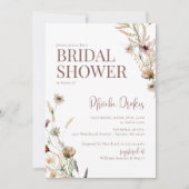 Boheemse Waterverf Wildflower Vrijgezellenfeest Kaart (Voorkant)