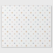 Boheemse Waterverf Zonnen in Aardtonen Cadeaupapier (Vlak)