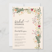 Boheemse weide wilde bloemen lente vrijgezellenfee kaart (Voorkant)