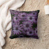 Boheemse Westerne Country Barn Board paarse daisy Kussen (Deken)