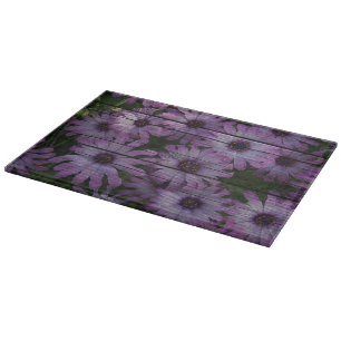 Boheemse Westerne Country Barn Board paarse daisy Snijplank