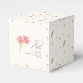 Boheemse wilde bloemen Baby shower Bedankdoosjes (Voorkant Zijde)
